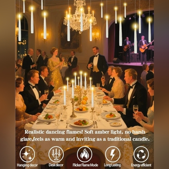 32pcs Floating Candles with Wand Magic Hanging Candles - Picture 5 of 11